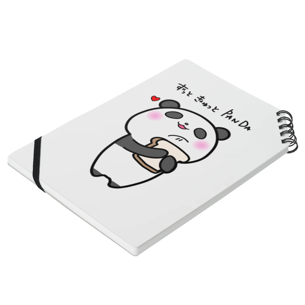 なまいきユルコーン🦄×うさぴよ🐥のずっと ぎゅっと PANDA Notebook :placed flat