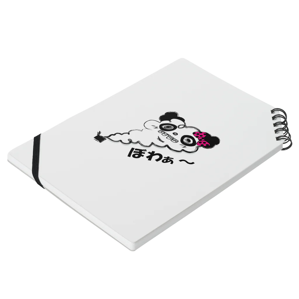 mirinarinaのMOKUMOKU  PANDA Notebook :placed flat
