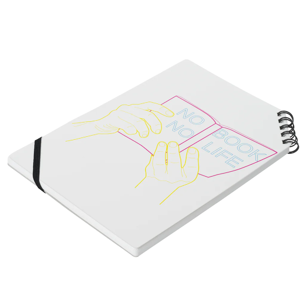 Ushi-HaruのNO BOOK NO LIFE Notebook :placed flat