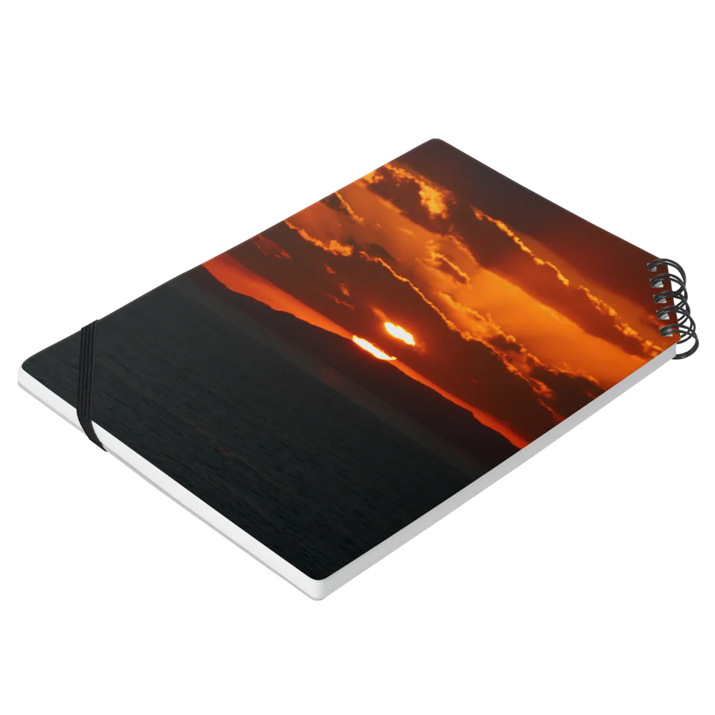 愁諷のSUNSET Notebook :placed flat