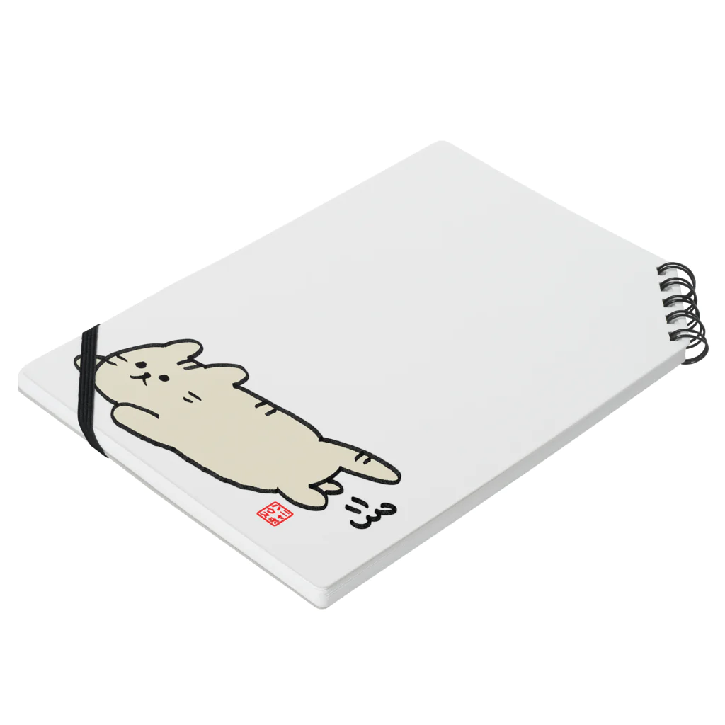 ニャポハウス（NEKO）のズコーねこ Notebook :placed flat