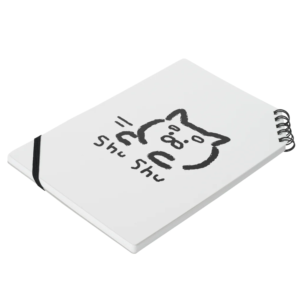 mayugechanのやる気のすごい猫 Notebook :placed flat
