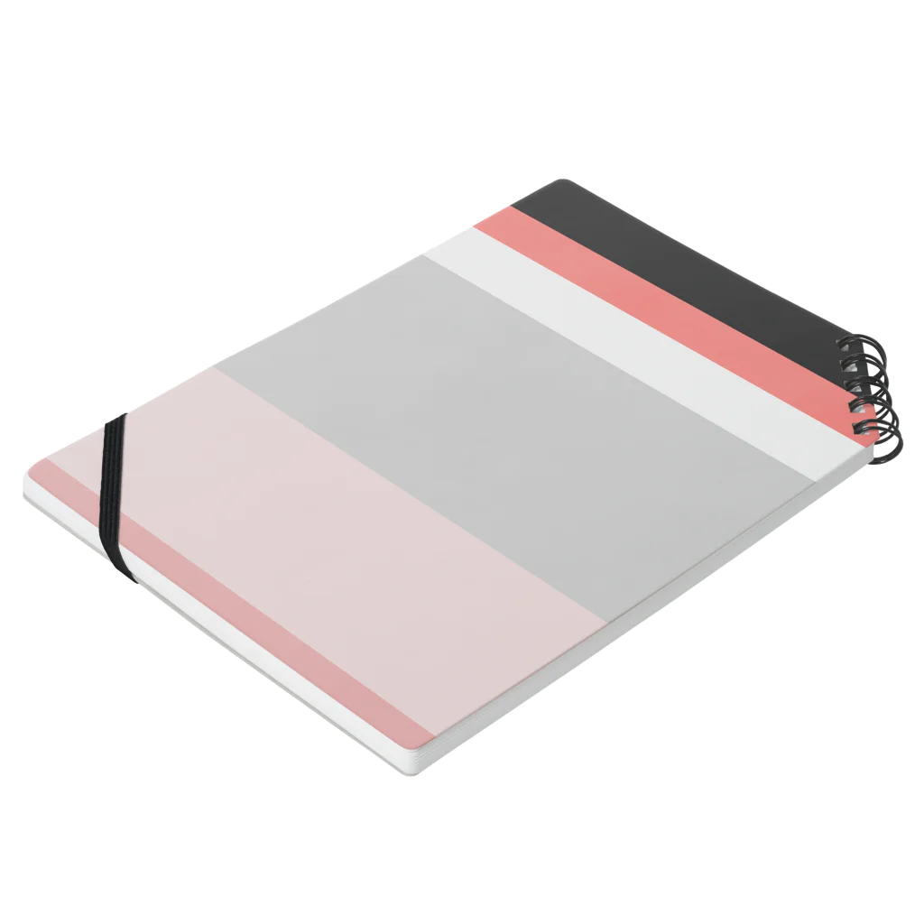 Burungの桜文鳥…っぽいストライプ Notebook :placed flat