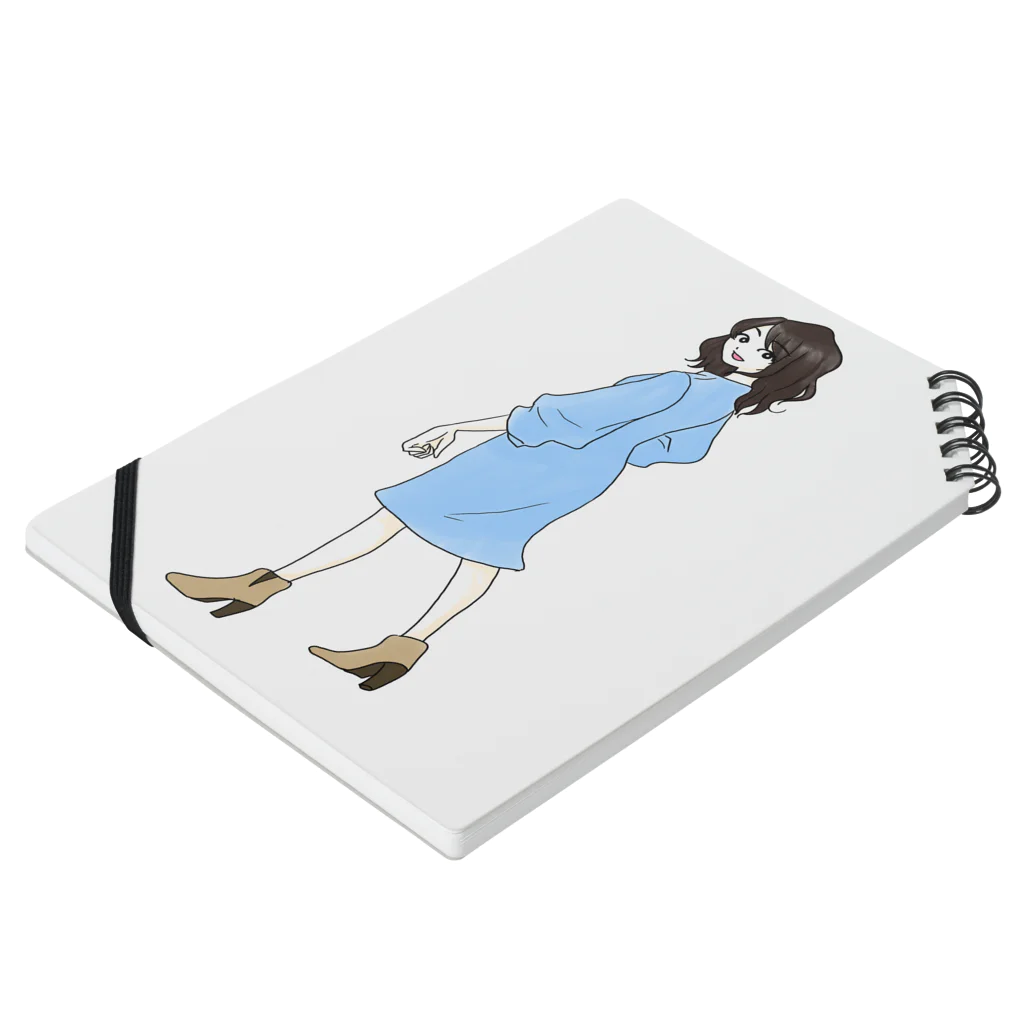 ころころファクトリーのGirl１ Notebook :placed flat