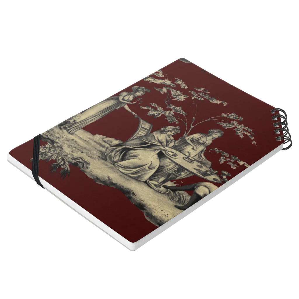 J. Jeffery Print Galleryのトワルドジュイ Toile de Jouy Notebook :placed flat