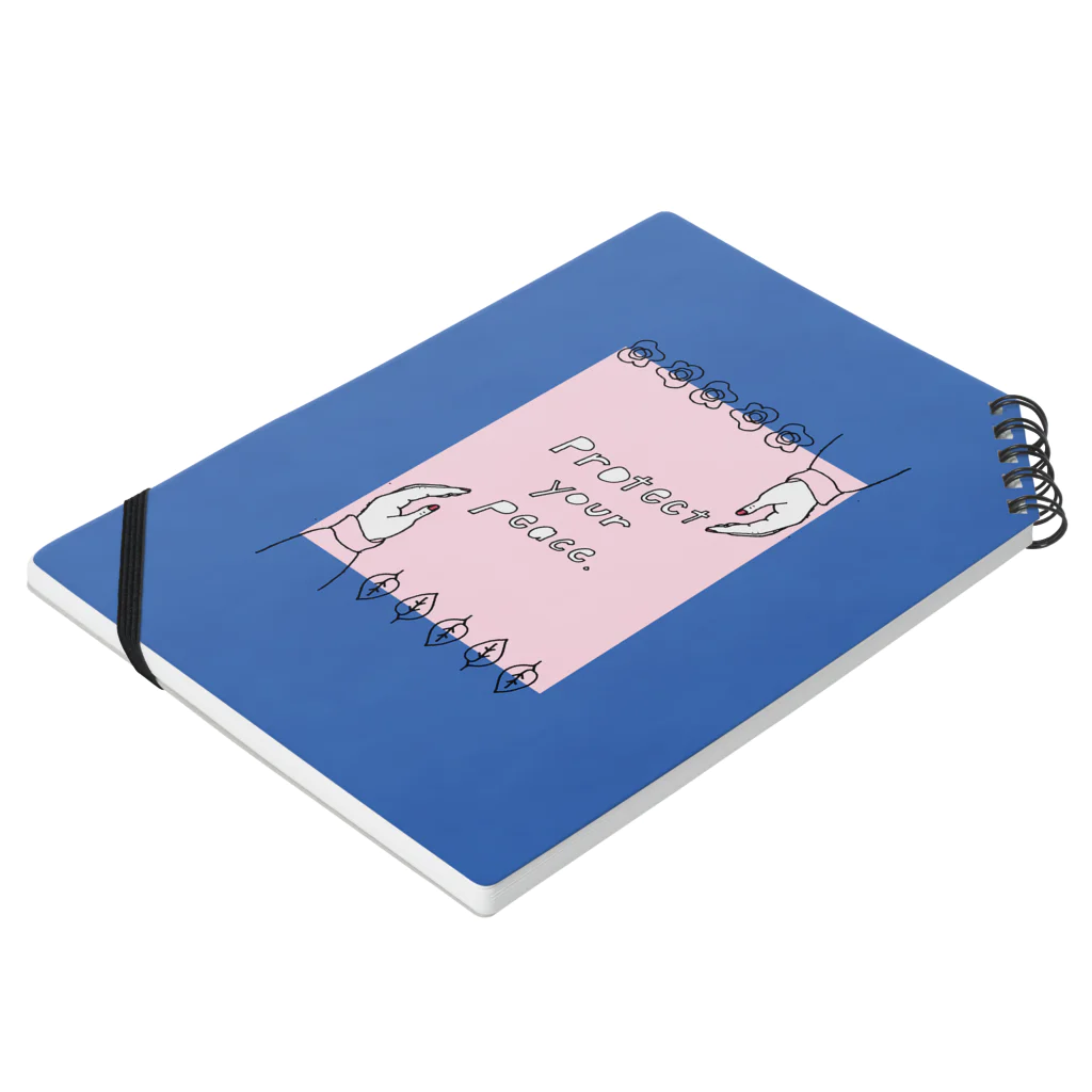 HÖGBRONのProtect your peace Notebook :placed flat