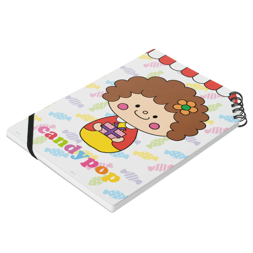 candypopのzakkashop candypop のcandyちゃん Notebook :placed flat