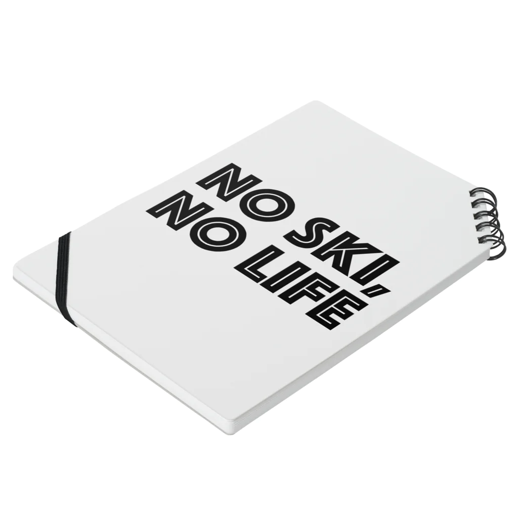 SNOW LIFE JOURNEYのNO SKI, NO LIFE ノートの平置き