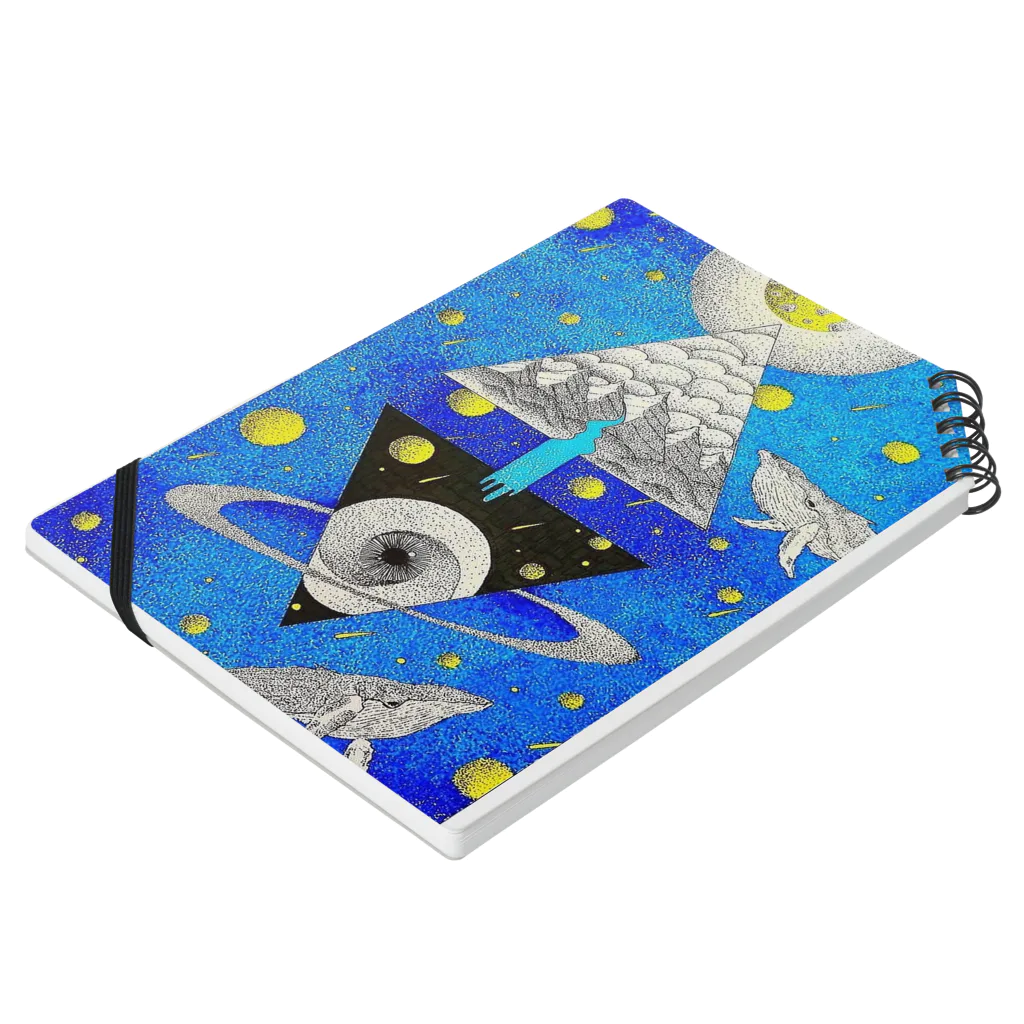 kyon_kyonの碧宙(blue galaxy) Notebook :placed flat