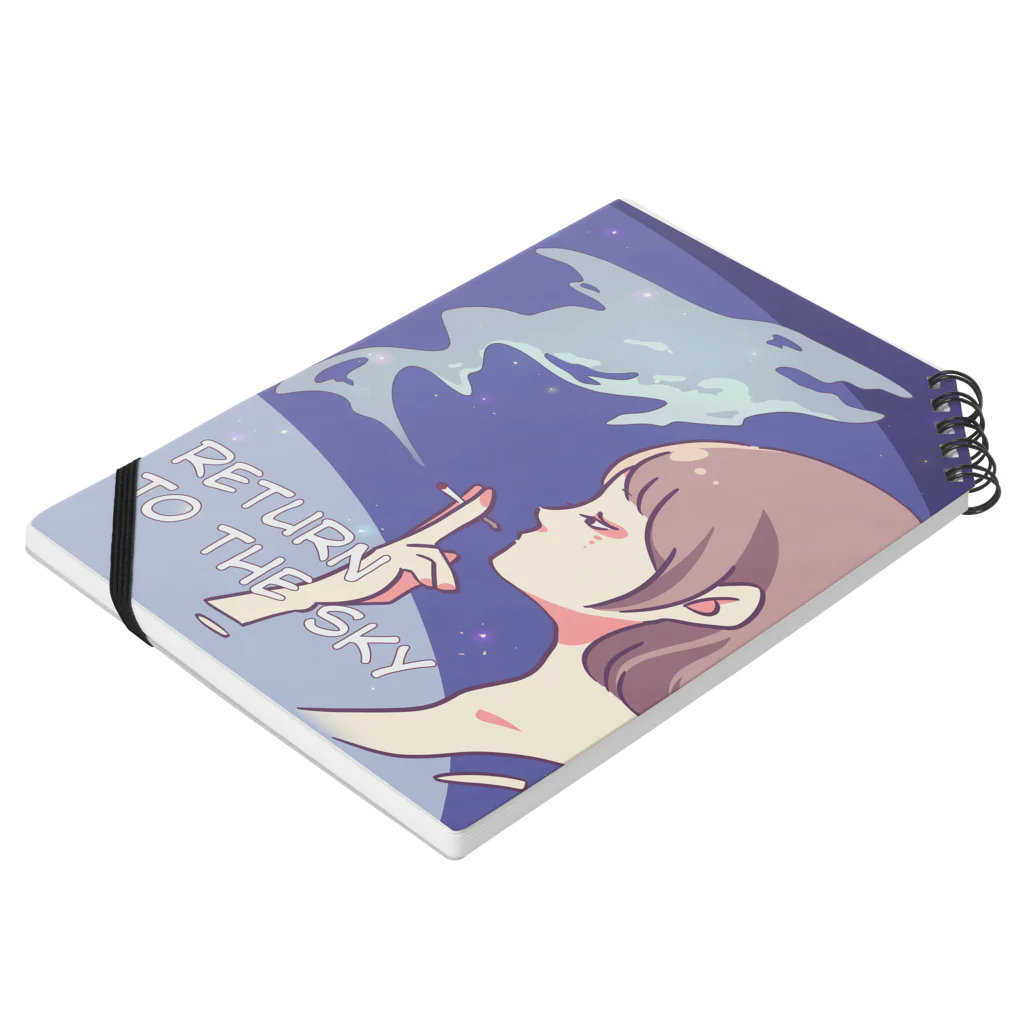 Cocohashop*のReturn to the sky Notebook :placed flat