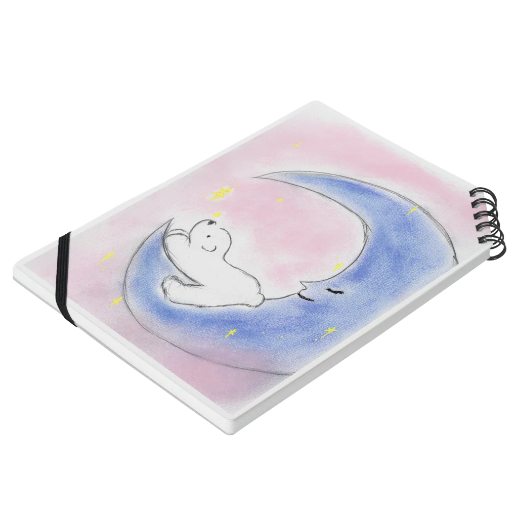 nikirisaのpapermoon Notebook :placed flat