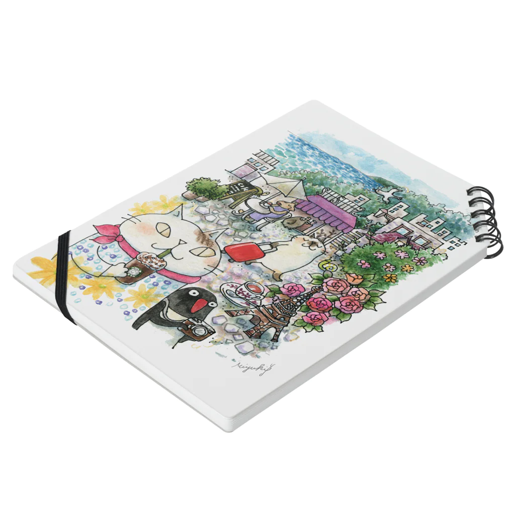 吉沢深雪の猫とペンギンと旅気分 Notebook :placed flat