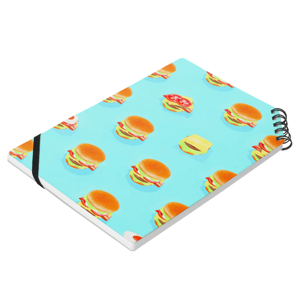 ARTWORKSのBounce Burger Notebook :placed flat