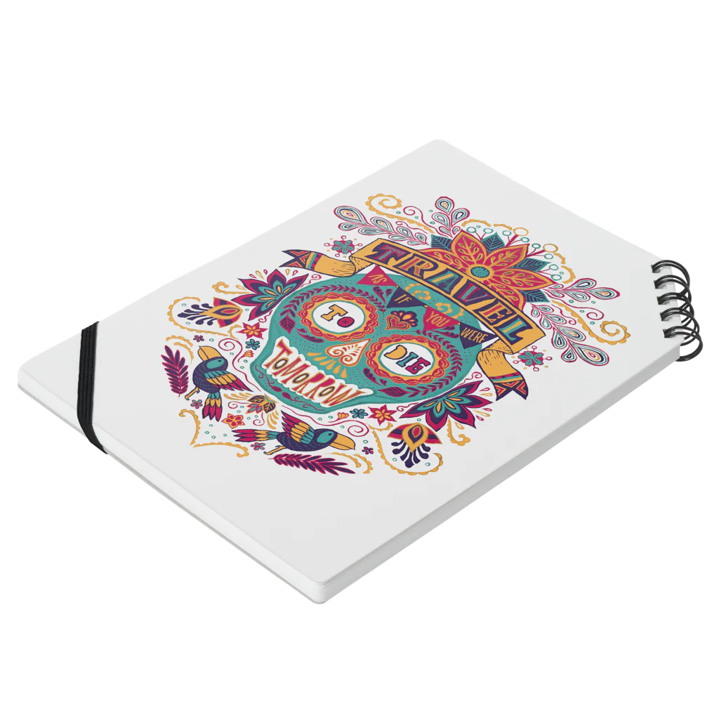 IZANAMI by Akane YabushitaのTravel As if You Were to Die Tomorrow Notebook :placed flat