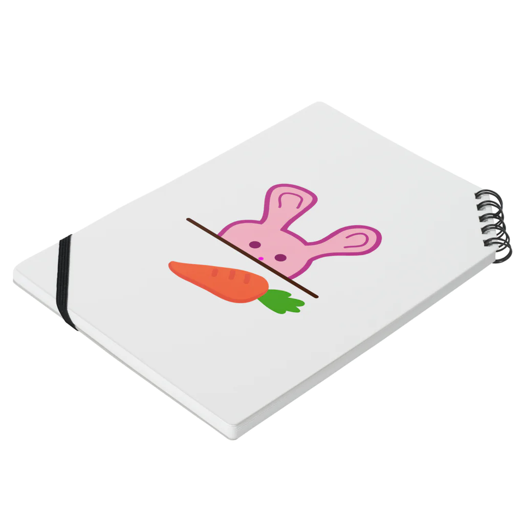 dari dariのHungry Rabbit Notebook :placed flat