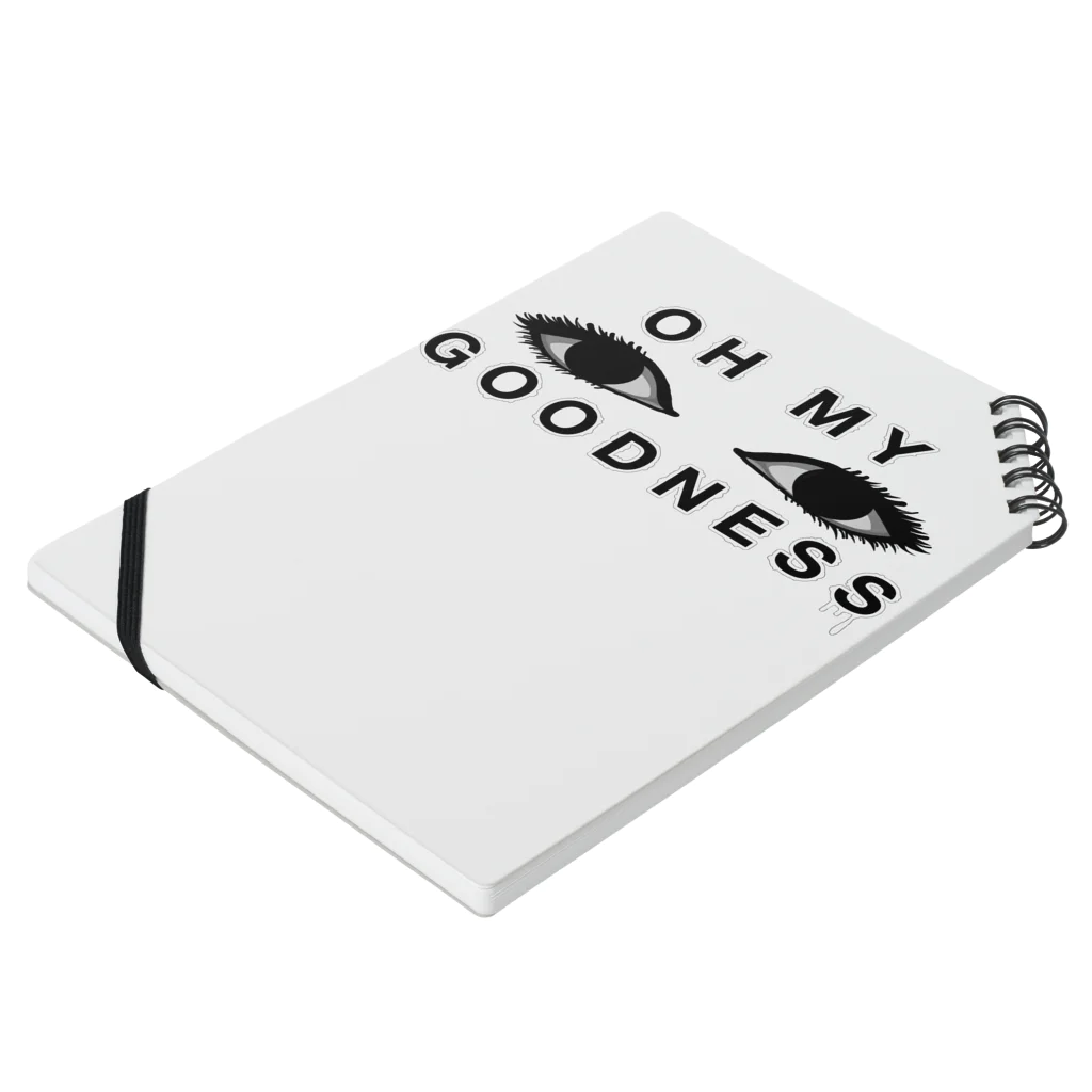 meMEmeのOH MY GOODNESS Notebook :placed flat