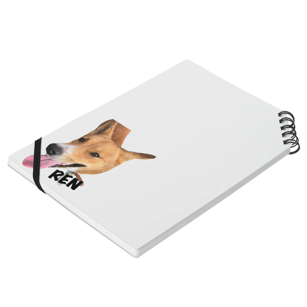 Ikukoの紀州犬　REN Notebook :placed flat