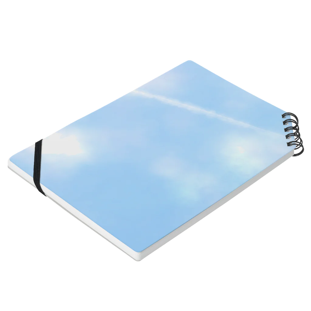 ぎゃらりー☆紫桜の空と飛行機雲 Notebook :placed flat