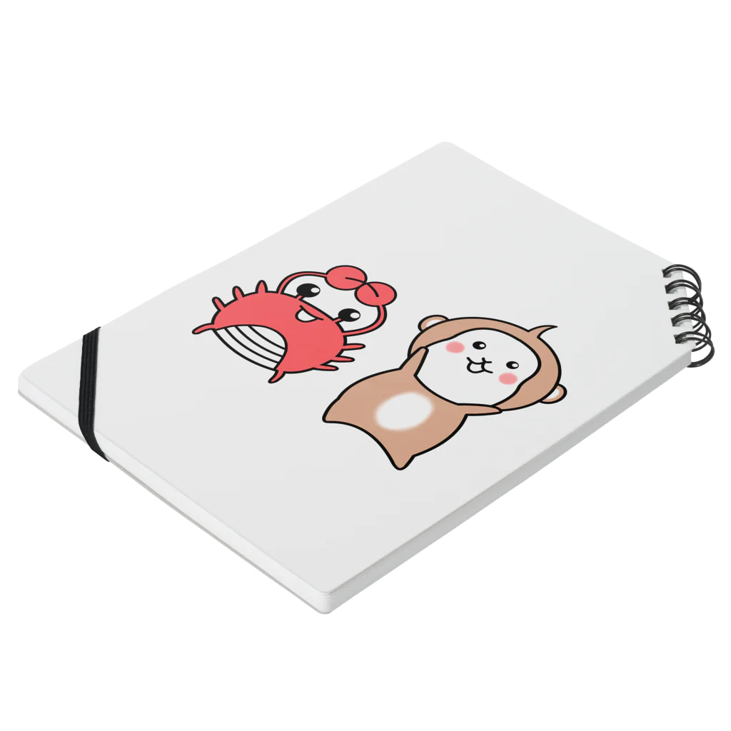 locus-loquaxの猿と蟹 Notebook :placed flat