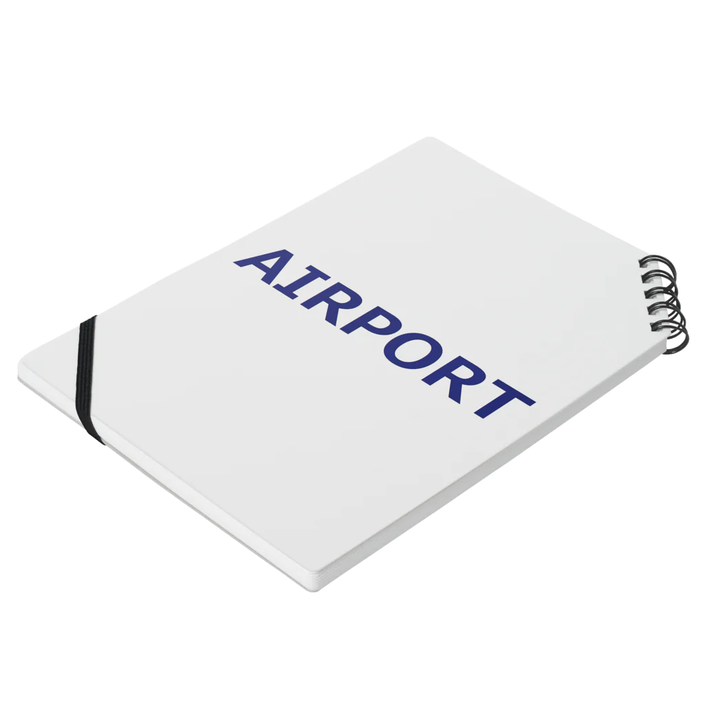 アメリカンベース のエアライングッズ　AIRPORT　飛行機　空港 ノートの平置き