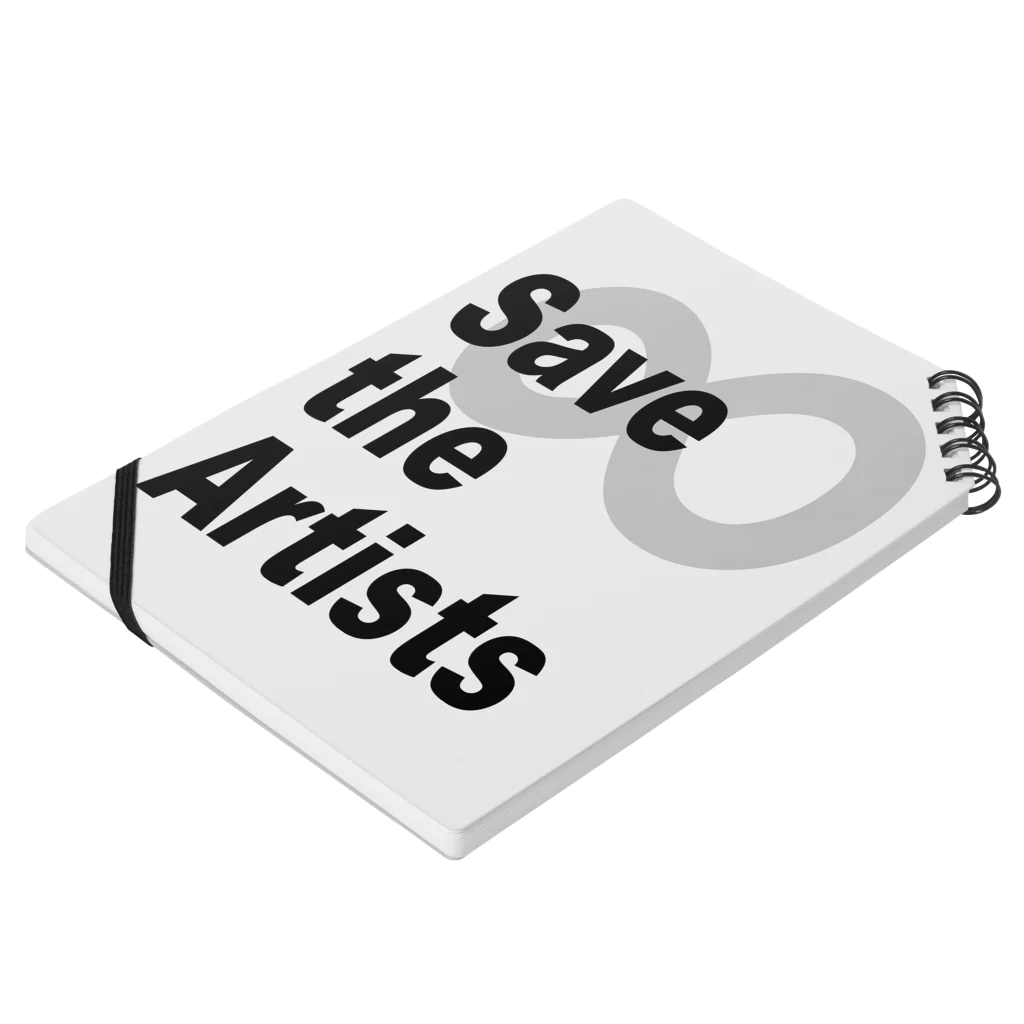 Save the ArtistsのSave the Artists 02 ノートの平置き