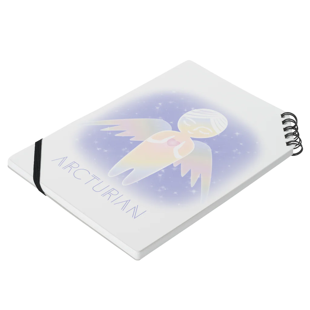 alpacca-creativeのArcturian（アルクトゥルス星人） Notebook :placed flat