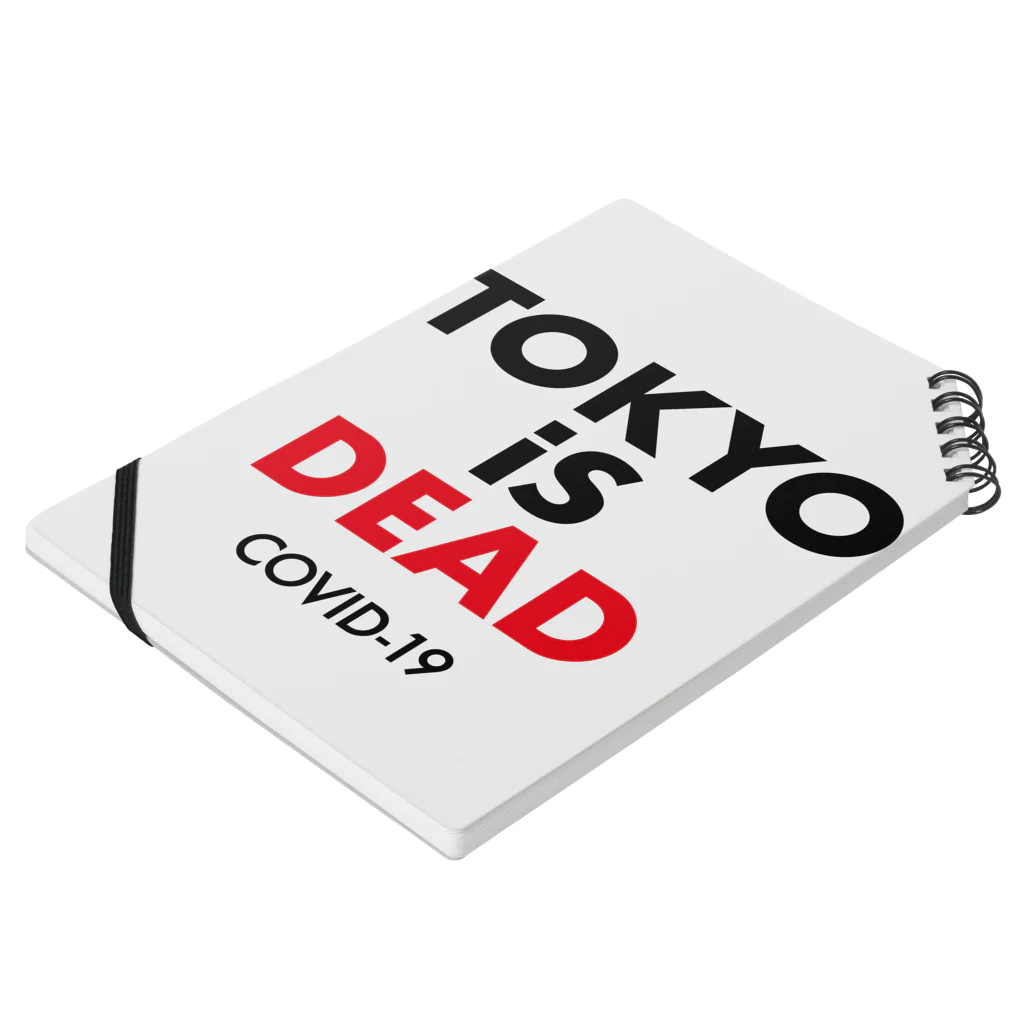 NIPPON DESIGNのTOKYO iS DEAD  COVID-19 Notebook :placed flat