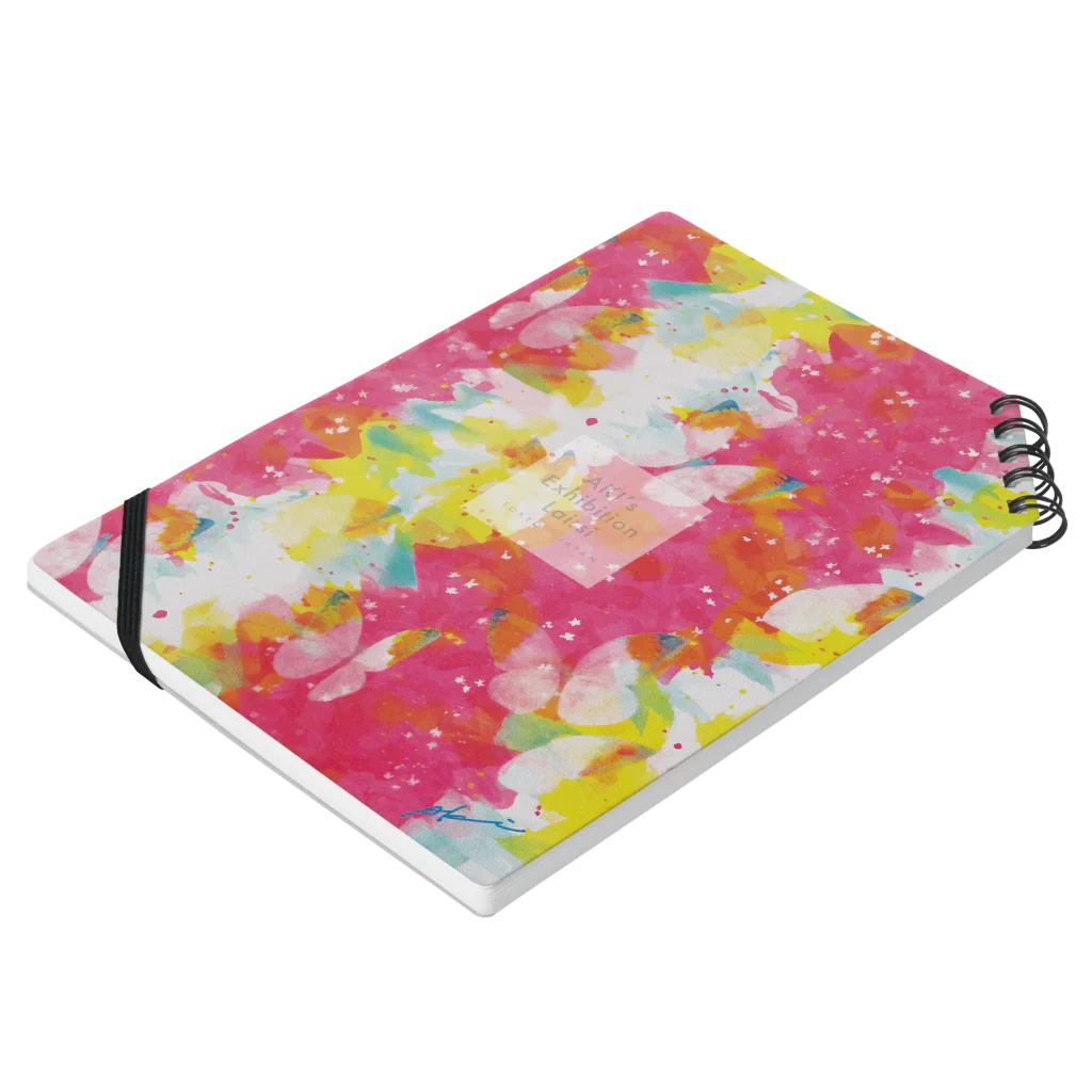Akiss art ONLINE SHOPのブーゲンビリアのパーティ Notebook :placed flat
