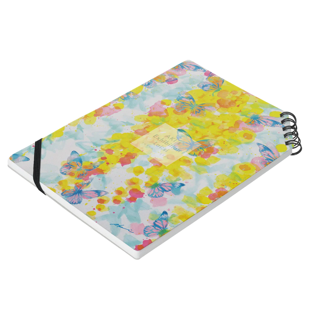 Akiss art ONLINE SHOPのゴールデンシャワーの片思い Notebook :placed flat