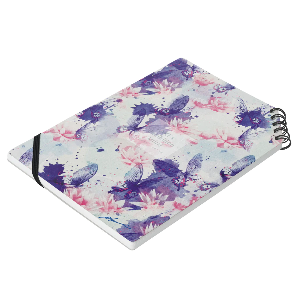 Akiss art ONLINE SHOPの睡蓮のハーモニー Notebook :placed flat