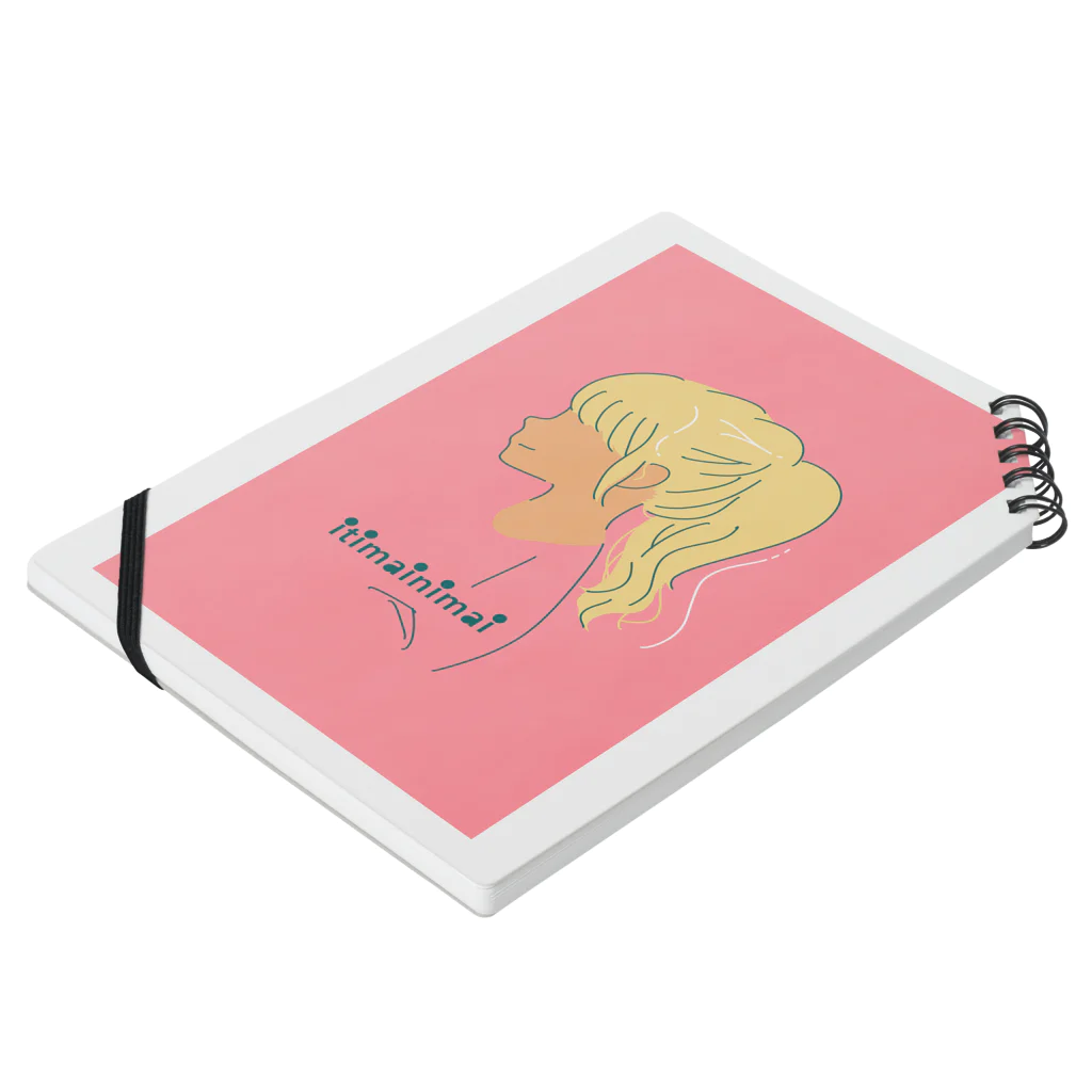 いちまいにまいのblonde Notebook :placed flat