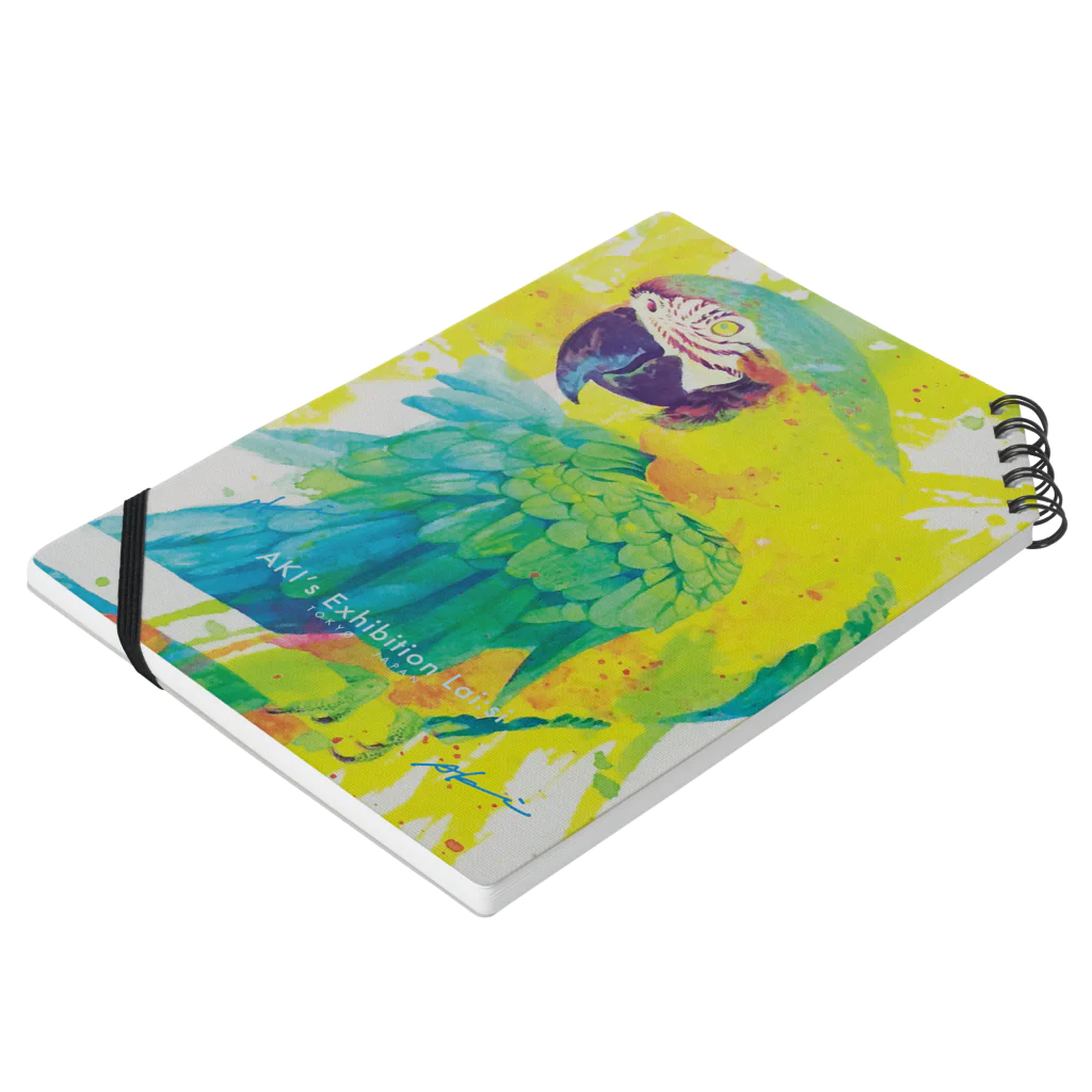 Akiss art ONLINE SHOPのひとり気高い青い鳥 Notebook :placed flat