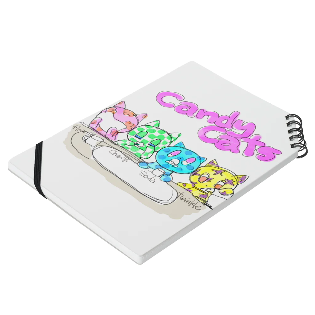 KOKORO♡のCANDY  CAT‘S 🍬🐱 Notebook :placed flat