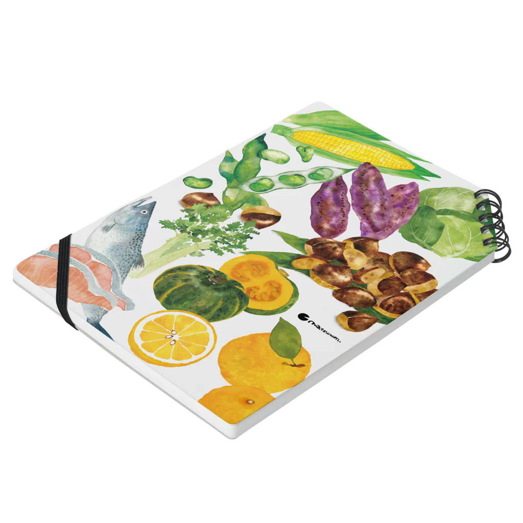 Miho MATSUNO online storeのFood Illustration Notebook :placed flat