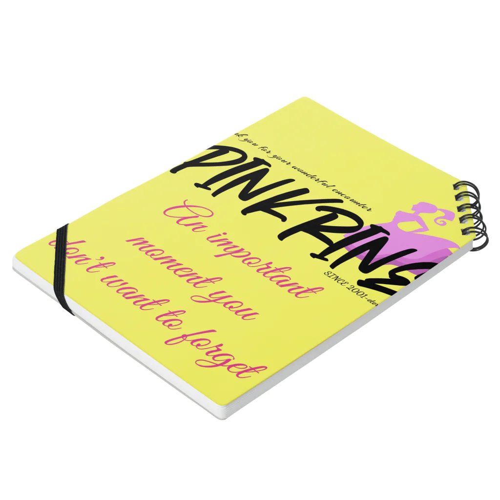 【Pink Rine】の【Pink Rine】オリジナル Notebook :placed flat