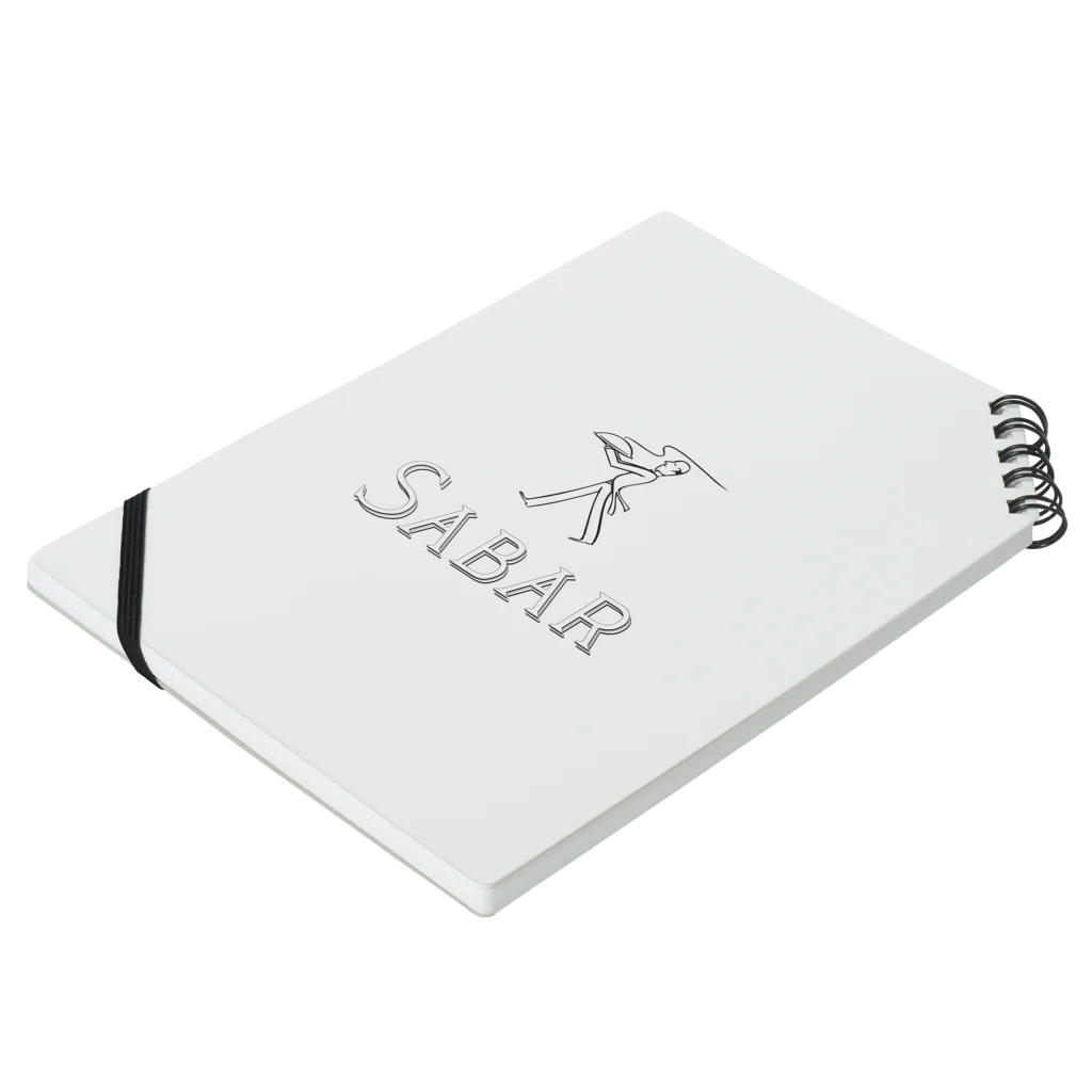 SABAR STOREの【SABAR LOGO】 collection Notebook :placed flat