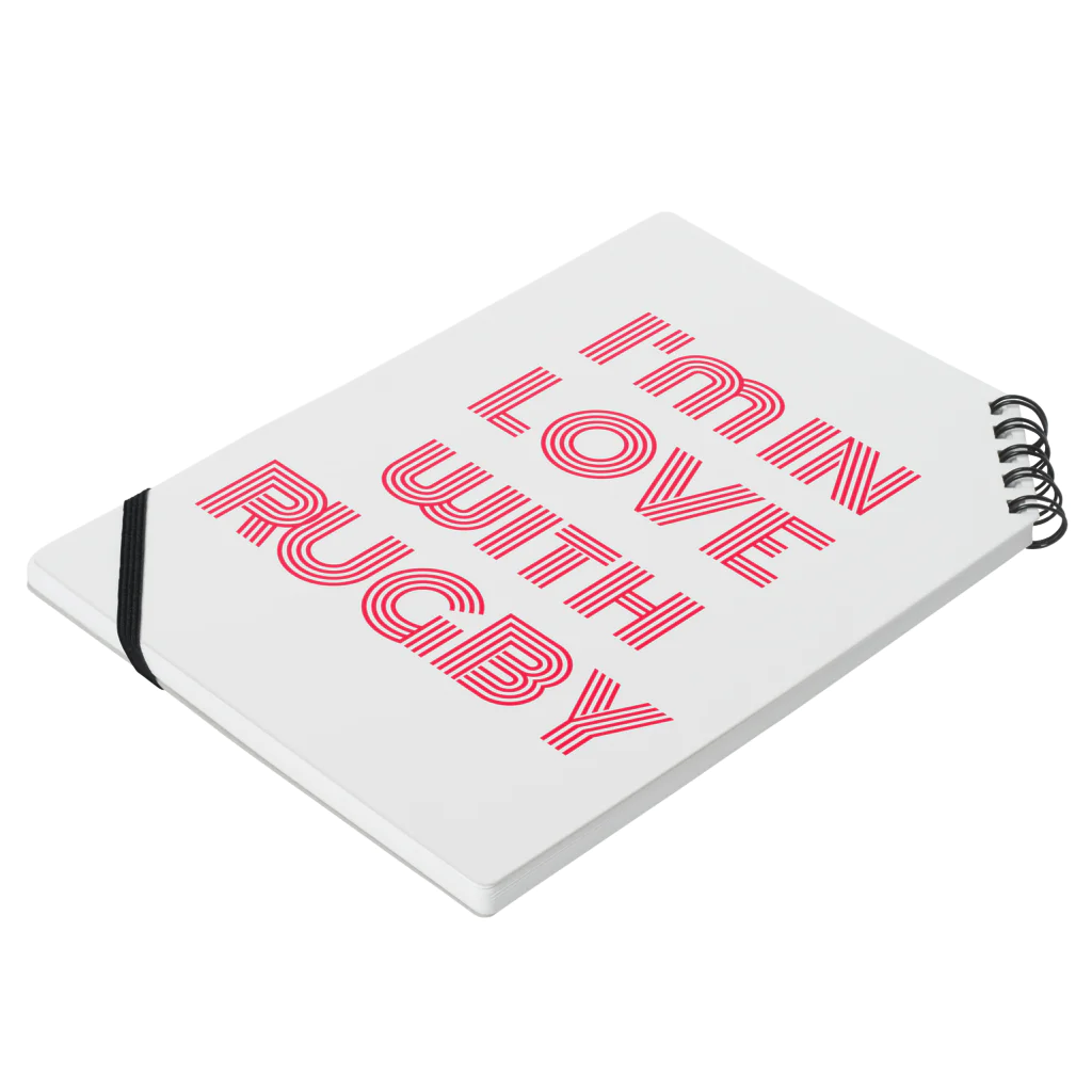 えなちゃんのI'm  so much in love with RUGBY Notebook :placed flat