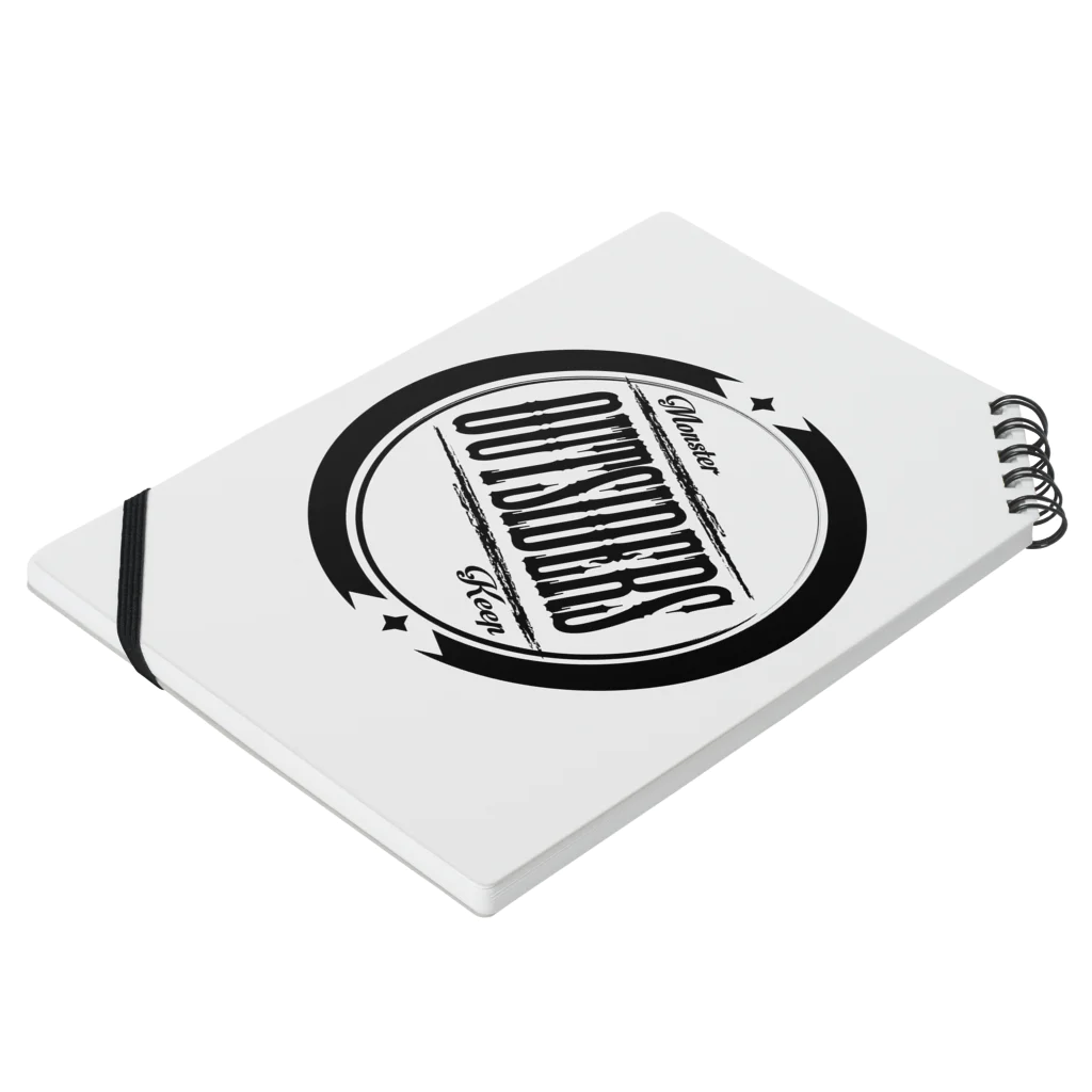 MKO DESIGNのMKO Circle logo Notebook :placed flat