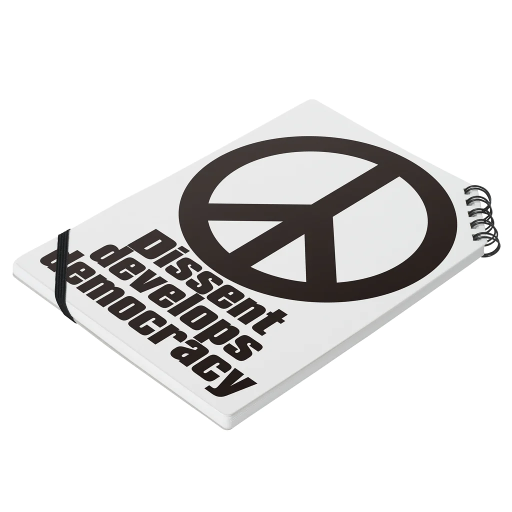 AURA_HYSTERICAのPeace_Symbol Notebook :placed flat