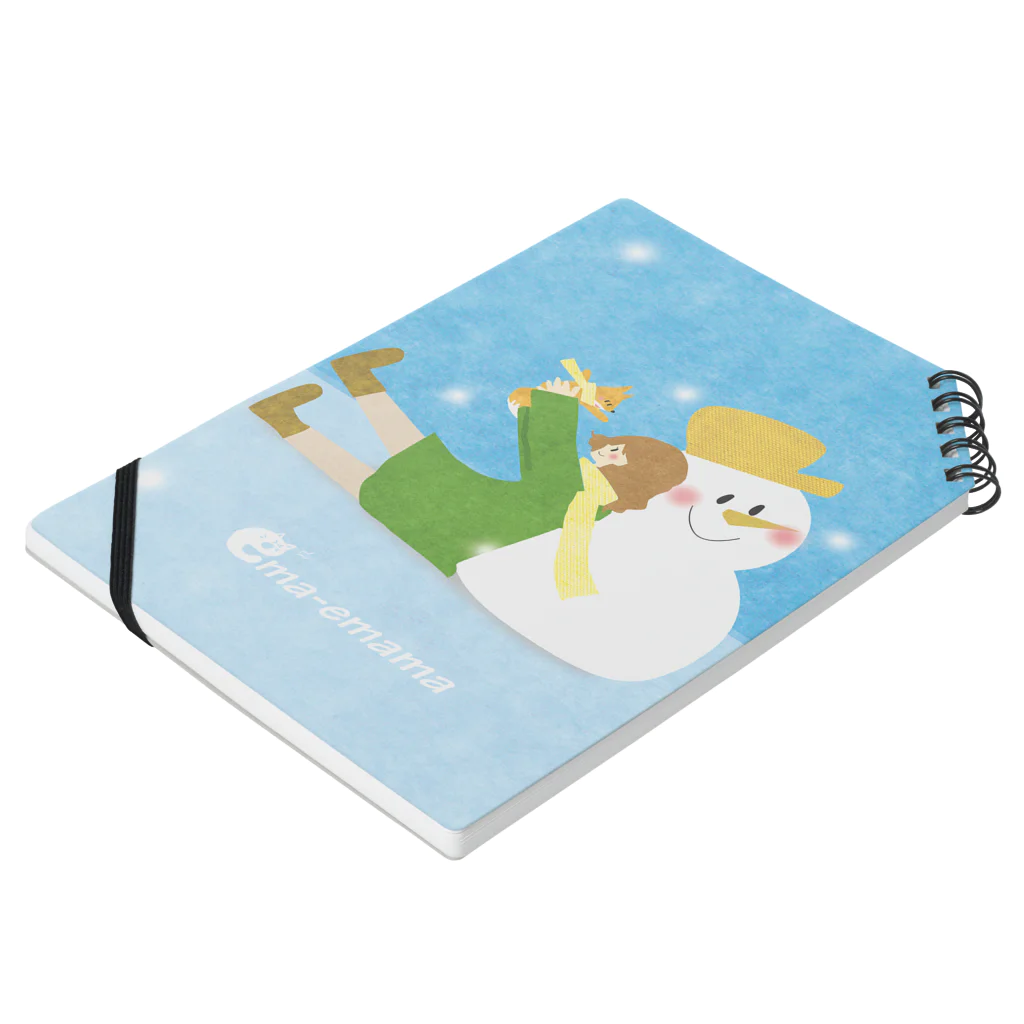 やたにまみこのema-emama『winter-girl』 Notebook :placed flat