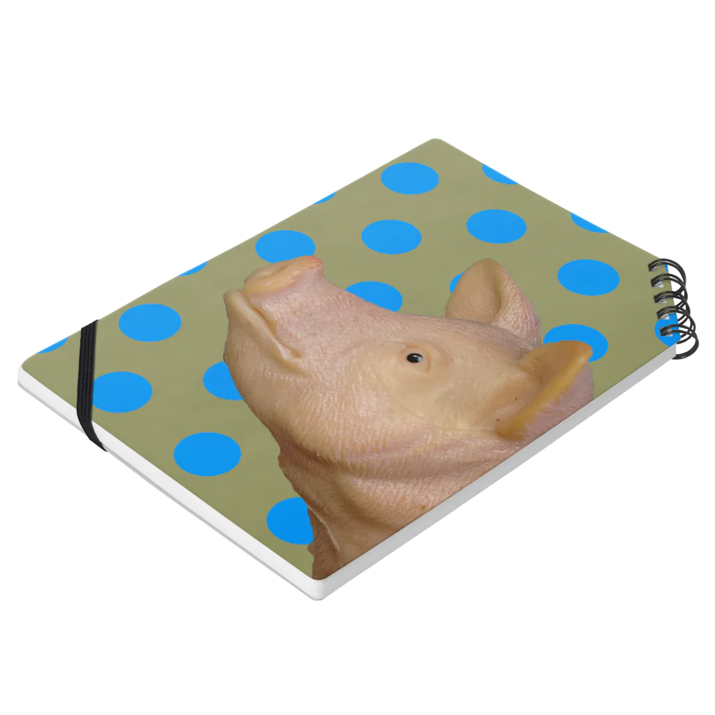 栗のドット豚 Notebook :placed flat