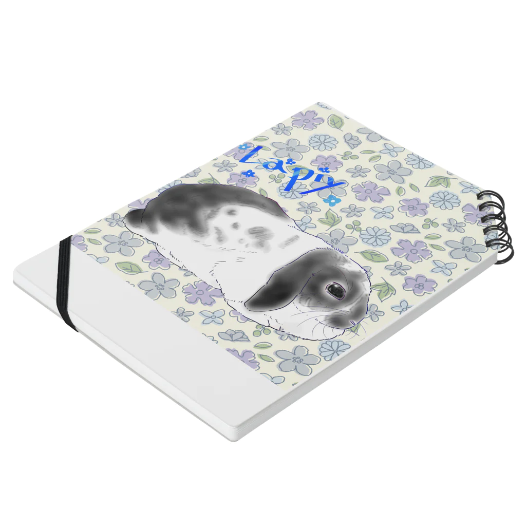 月兎亭のうさぎのラピィちゃん４ Notebook :placed flat