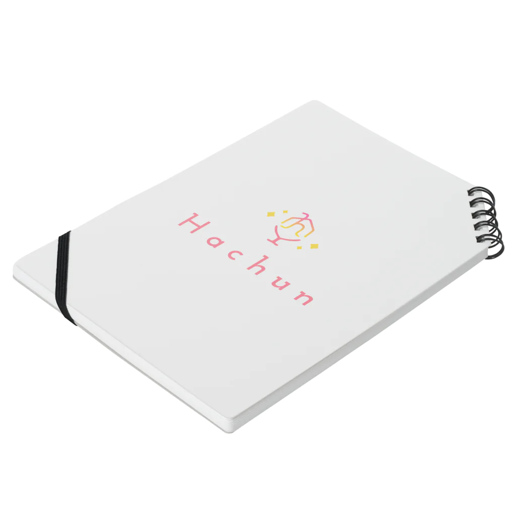 Hachun's closetのノート　ピンク Notebook :placed flat