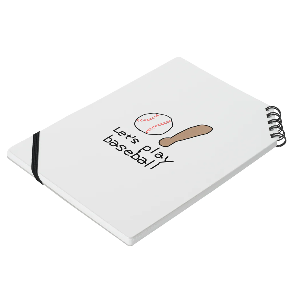 スズナのLet's play baseball Notebook :placed flat