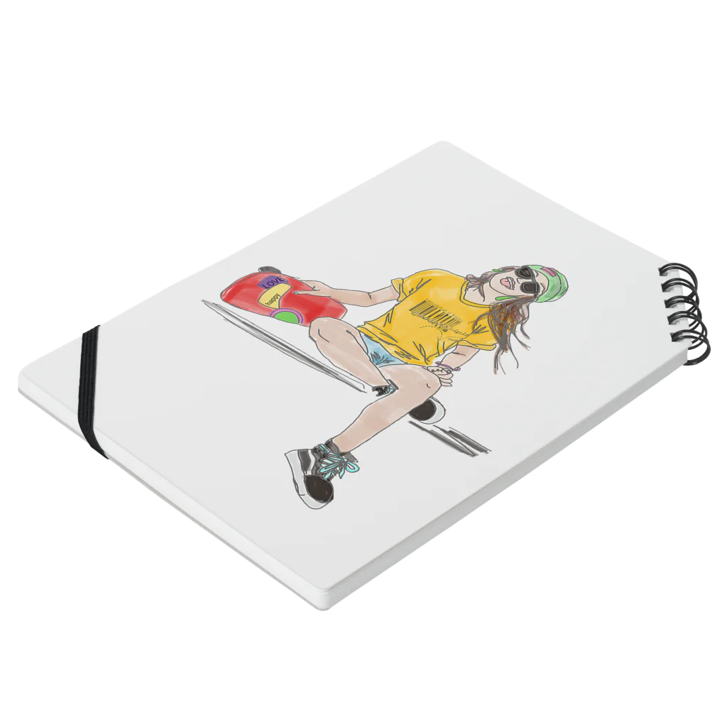 Goskip☆Skipitのsk8er★GIRL Tiffany Notebook :placed flat