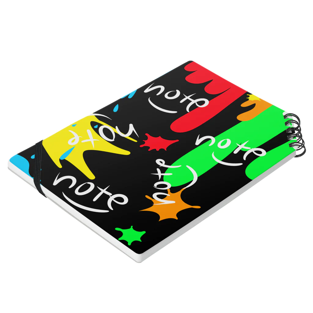 e.spoonのcolorful note Notebook :placed flat