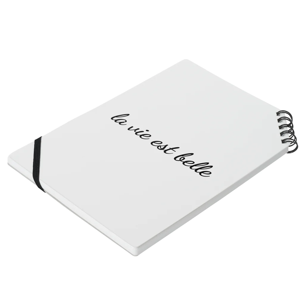 トップモデルショップのLa Vie Est Belle / Life is Beautiful Notebook :placed flat