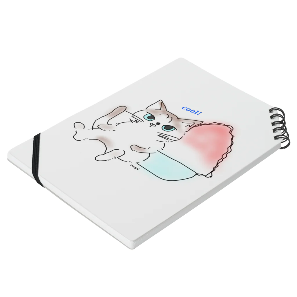 z_happinessのかき氷猫 Notebook :placed flat