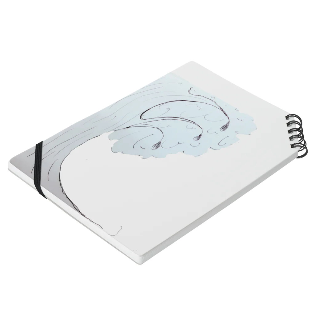 rizakuraの白銀の木 Notebook :placed flat