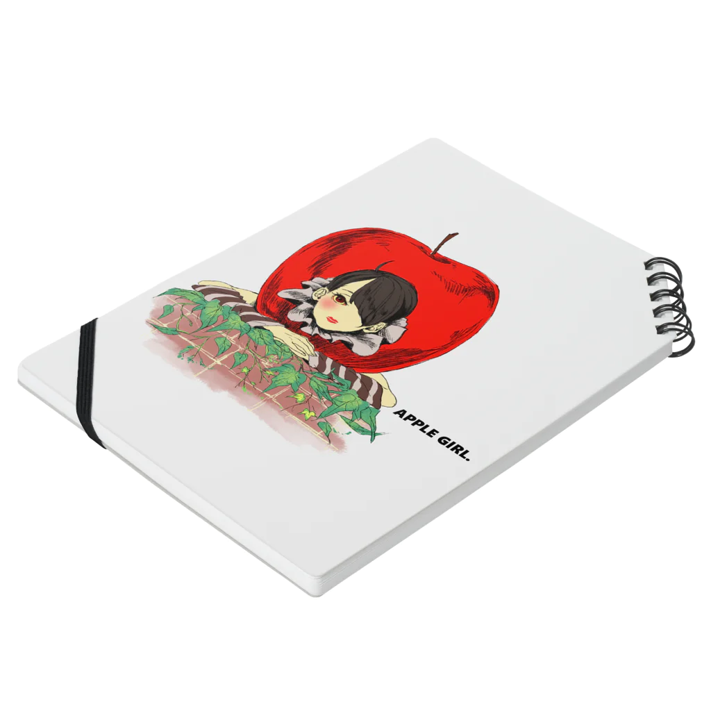 fuwaのAPPLE GIRL Notebook :placed flat